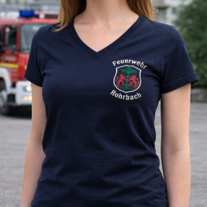 T-Shirt V-Ausschnitt girly